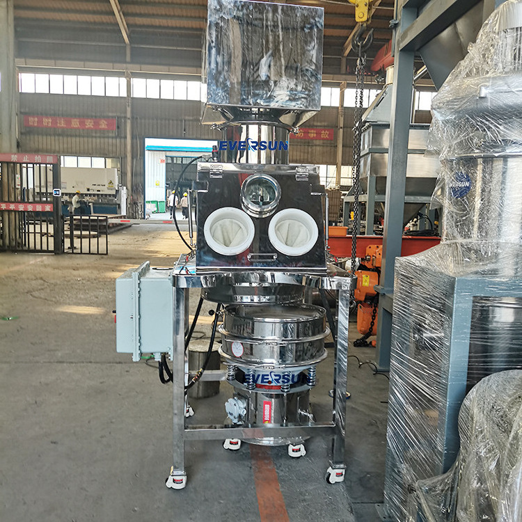 Lithium power industry powder closed conveyor stainless steel dust-free feeding station