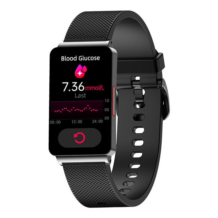 EP08 Heart Rate BP Smartwatch Waterproof Fitness Bracelet ECG Blood Glucose Monitor Wearable Device Android IOS Smart Watch