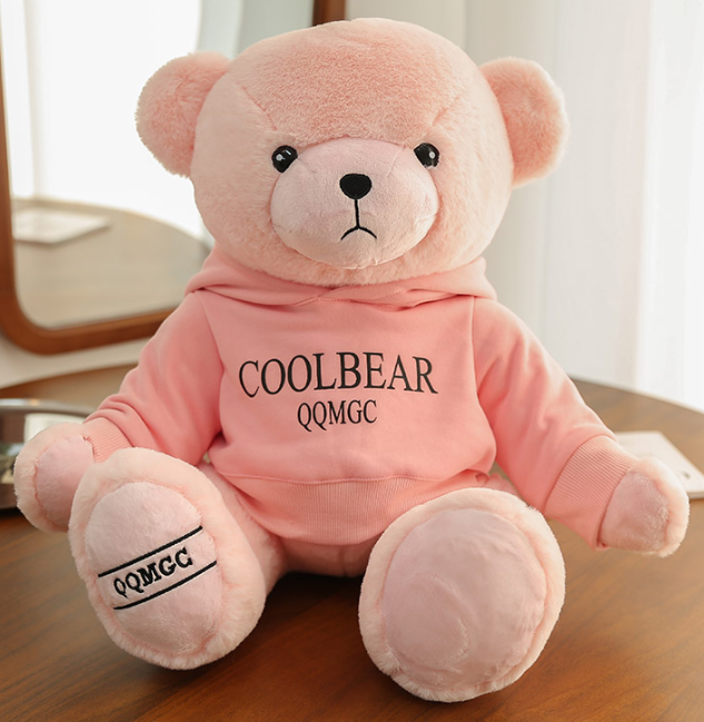 OEM Cute teddy bear with hoodie stuffed teddy bear hoodie plush toys for kids gift custom hoodie teddy bear soft toys