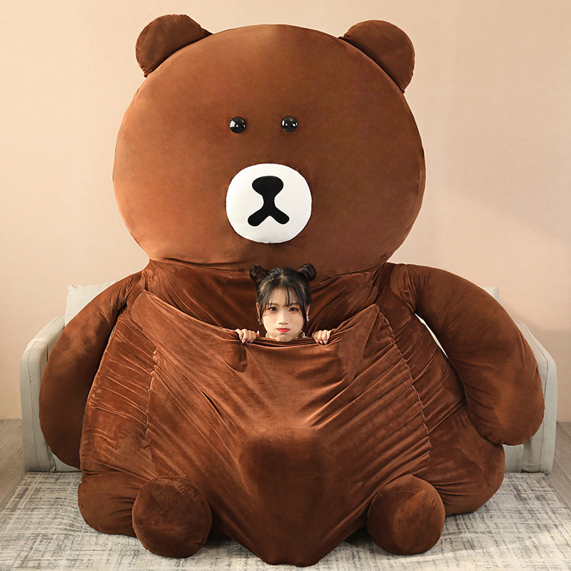 Plush Animal Bear Shape Bed Giant stuffed & plush toy animal Bag Bed For Kids Or Adults