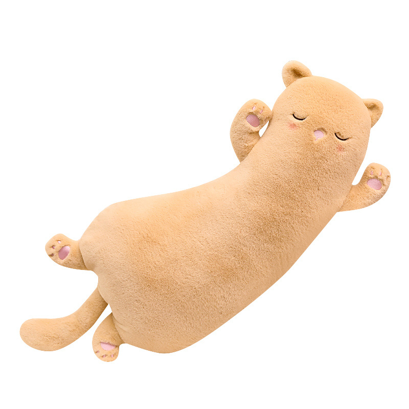 cute soft long cat pillow plush toys stuffed plush pillow cat long throw sleeping soft long body cat plush pillow