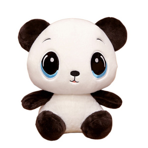 Wholesale cute Sitting Plush Panda Toys lovely stuffed animal plush panda toy for Kids