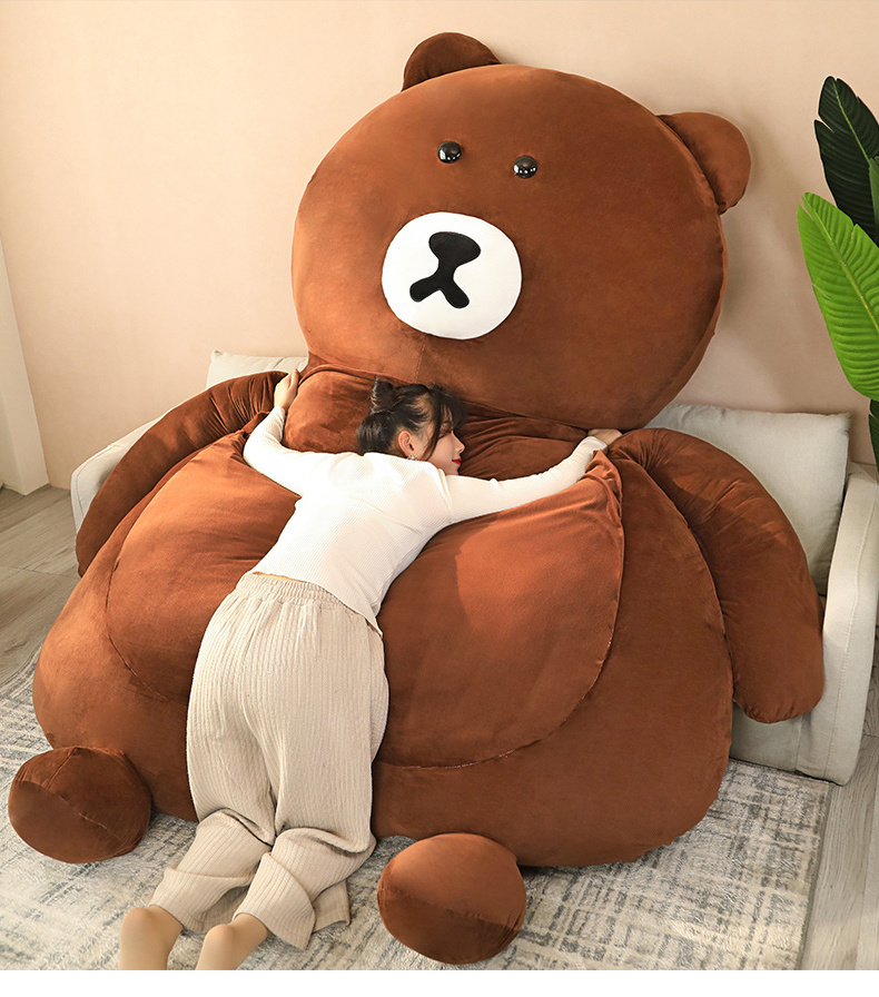 Plush Animal Bear Shape Bed Giant stuffed & plush toy animal Bag Bed For Kids Or Adults