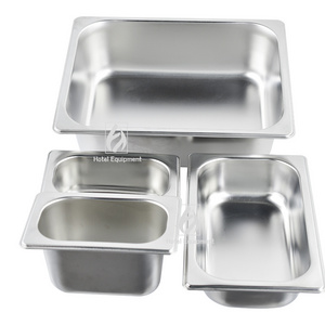 Restaurant Stainless Steel Ice Cream pan Buffet Gn Pan Gastronom Pan Food Storage Container