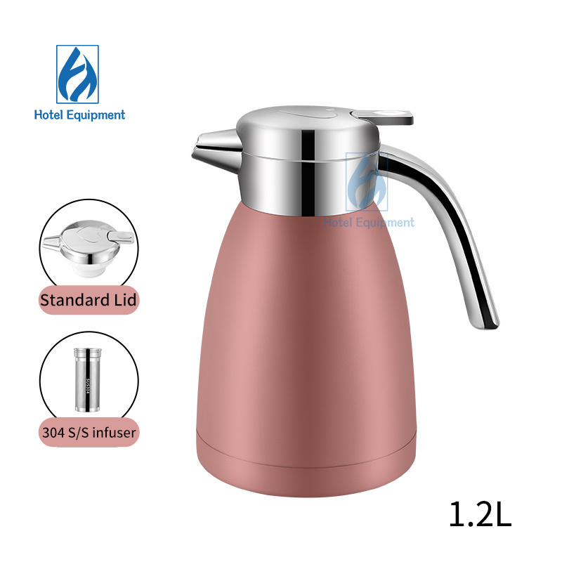 1.2L Stainless Steel Tea Pot Thermos Tea Coffee Pot For Thermal Water Kettle