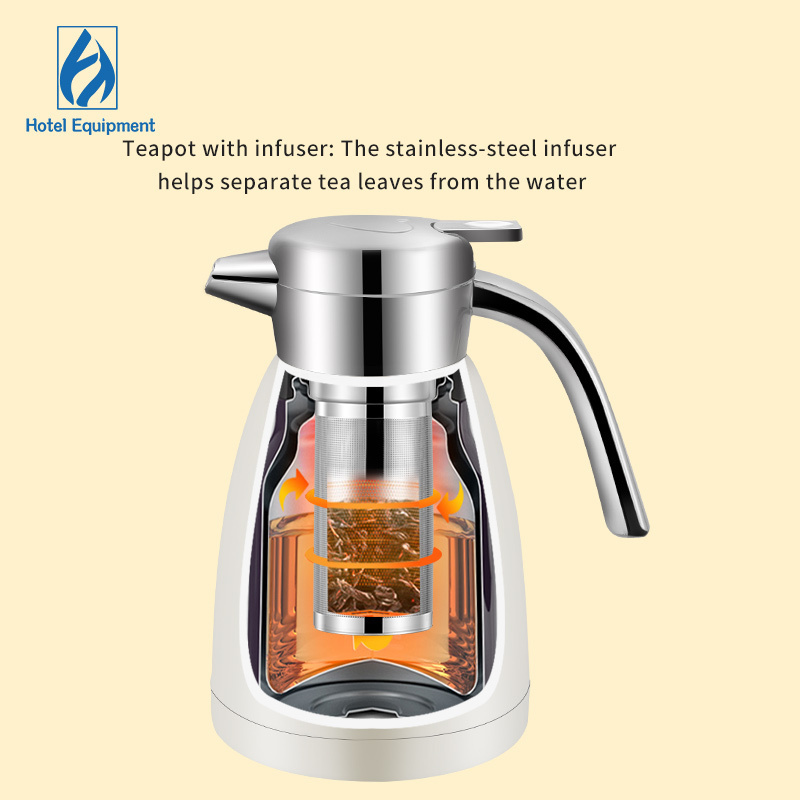 1.2L Stainless Steel Tea Pot Thermos Tea Coffee Pot For Thermal Water Kettle