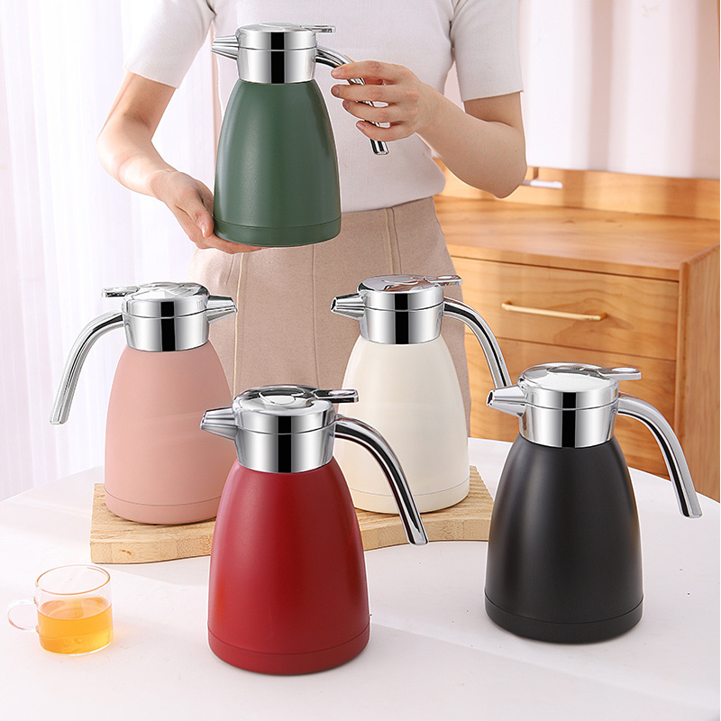 1.2L Stainless Steel Tea Pot Thermos Tea Coffee Pot For Thermal Water Kettle