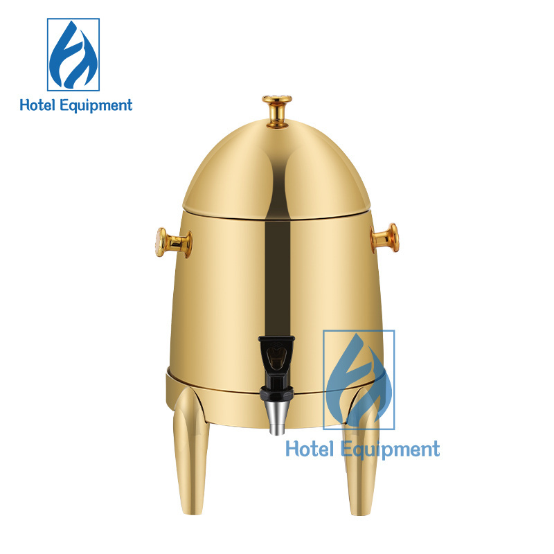 12L Gold Deluxe Stainless Steel 48 Cups Coffee Chafer Urn beverage dispenser