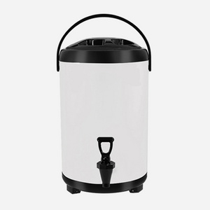 High Quality Milk Tea Barrel Stainless Steel Insulated Beverage Dispenser for Hot Tea Coffee Cold Milk Water Juice