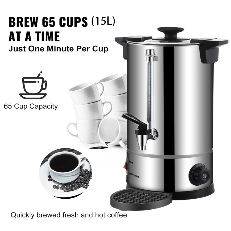 2024 UPGRADE 50-Cup 8L Percolate Coffee Maker Hot Water Urn with great price