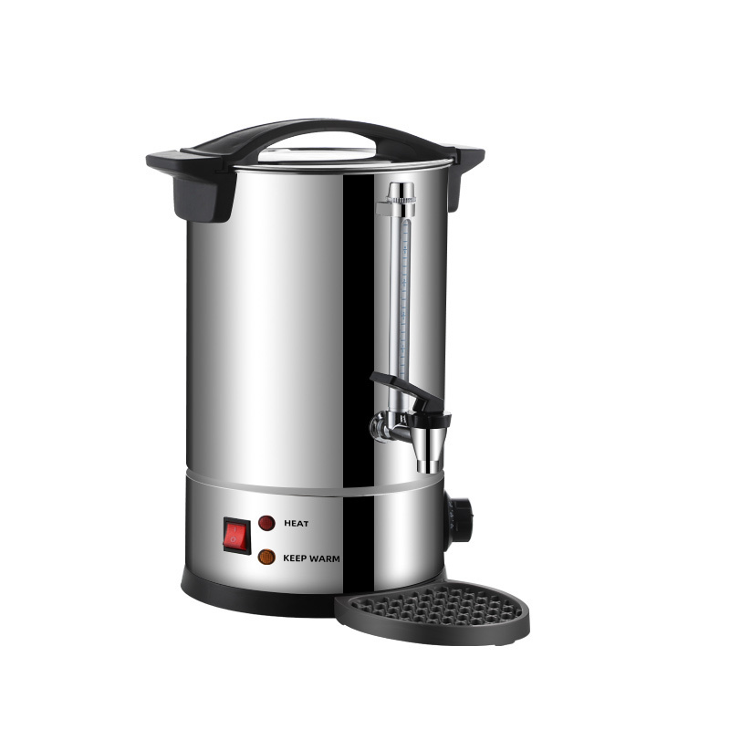 Commercial coffee maker Electric Brewing Coffee Urn Tea With Drip Tray Hot Water Boiler Dispenser  For Hotel Home