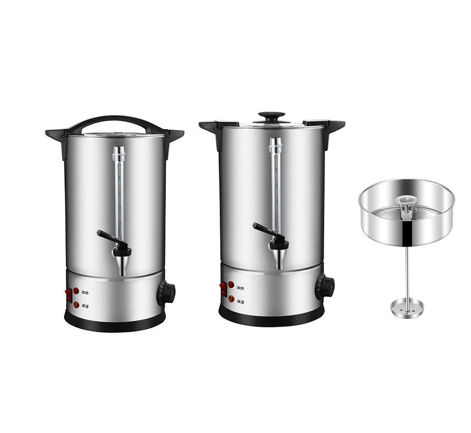 Commercial Electric Brewing Coffee Urn Tea Hot Water Boiler Dispenser With Drip Tray For Hotel Home