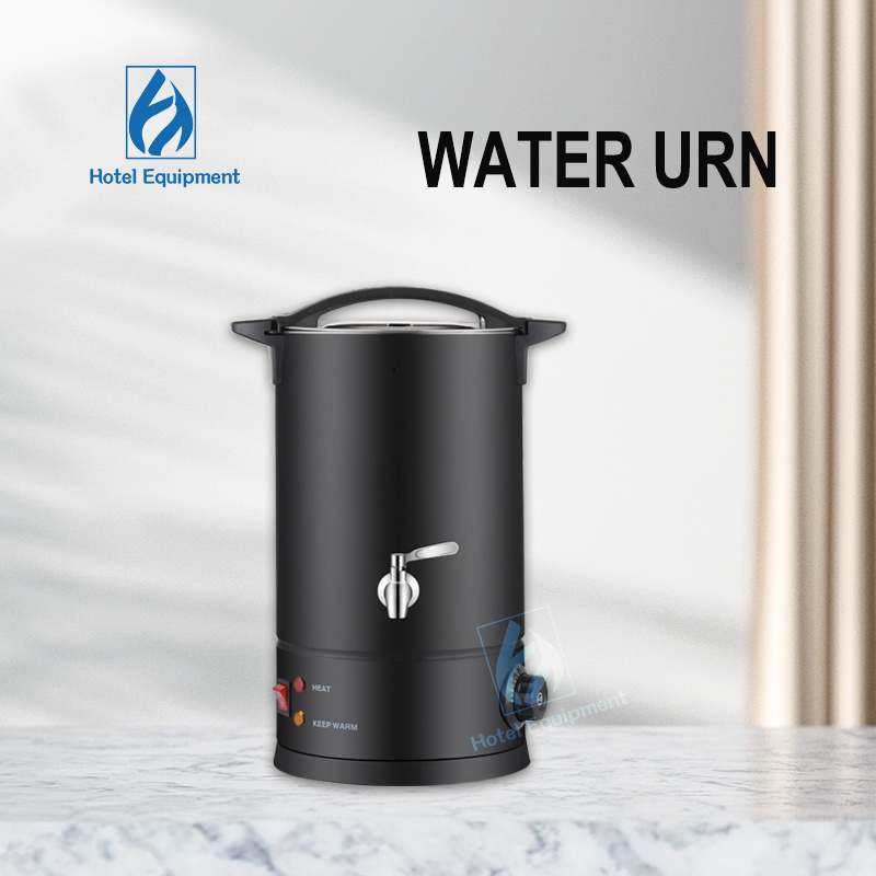 Black Luxury Stainless Steel 304 Warmer Heating Wine Hot Water Urn Water Boiler Tea Warming Urn