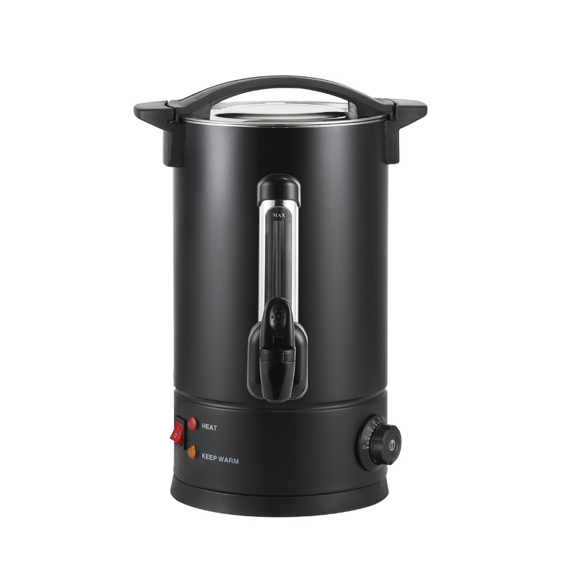 8-45L Silver Black Water Urn Commercial Hot Water Coffee Dispenser Catering Milk Tea Beverage Water Boiler