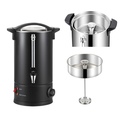 Household Restaurant Hotel 8L Coffee Urn Electric Stainless Steel Tea Urn Coffee Boiler with Filter