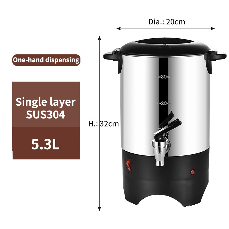 Coffee Urns 5.3 Liters Electric Heater water coffee tea urn maker Dispenser for Hotel tea urn