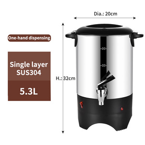 Coffee Urns 5.3 Liters Electric Heater water coffee tea urn maker Dispenser for Hotel tea urn