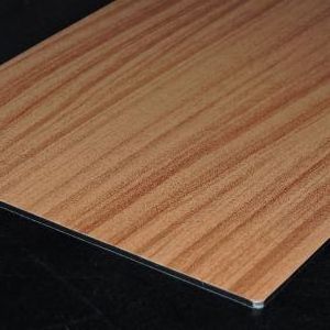 Wood grain aluminum siding panel