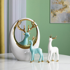 creative deer shaped tabletop luxury living room accessories decoration modern home decor