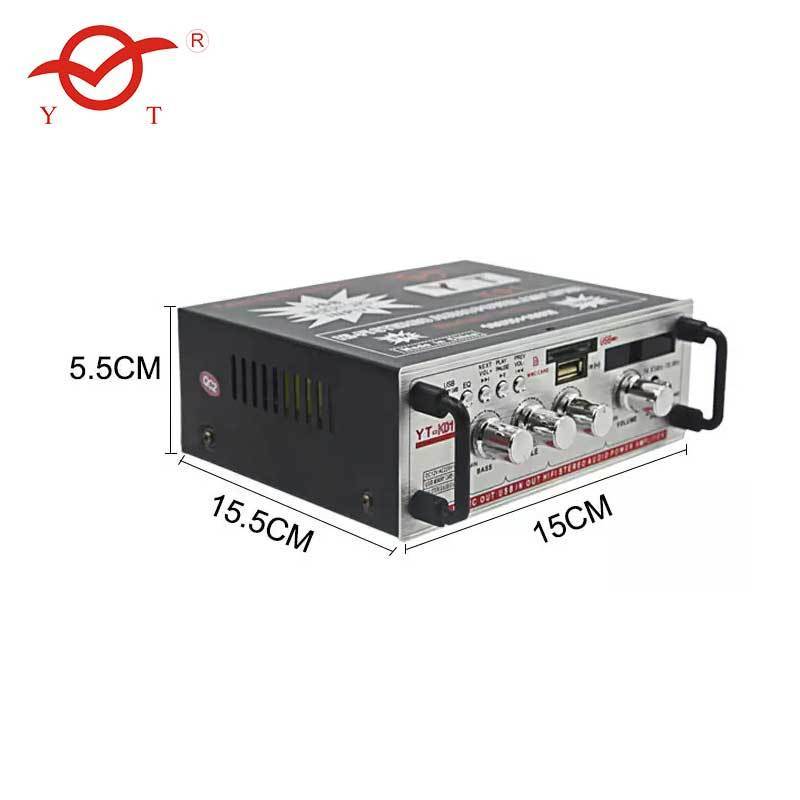 Small case FM USB SD card BT portable BT small amplifier