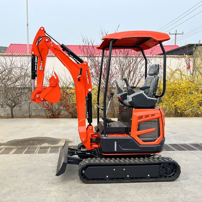 Earthmoving Machinery 1t 1.5t 1.7t Mini Excavator Towable Backhoe 0.8t 2t 2.5t 3t EPA CE Mini Digger Escavator with Attachment