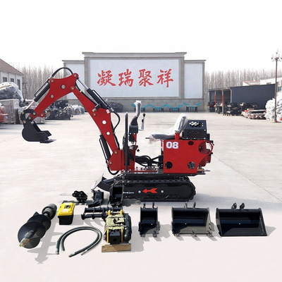 Earthmoving Machinery 1t 1.5t 1.7t Mini Excavator Towable Backhoe 0.8t 2t 2.5t 3t EPA CE Mini Digger Escavator with Attachment