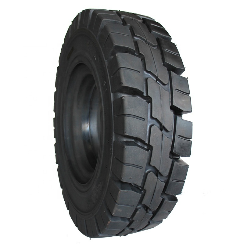 Most commonly used best quality factory sale industrial solid rubber forklift tires 500 8