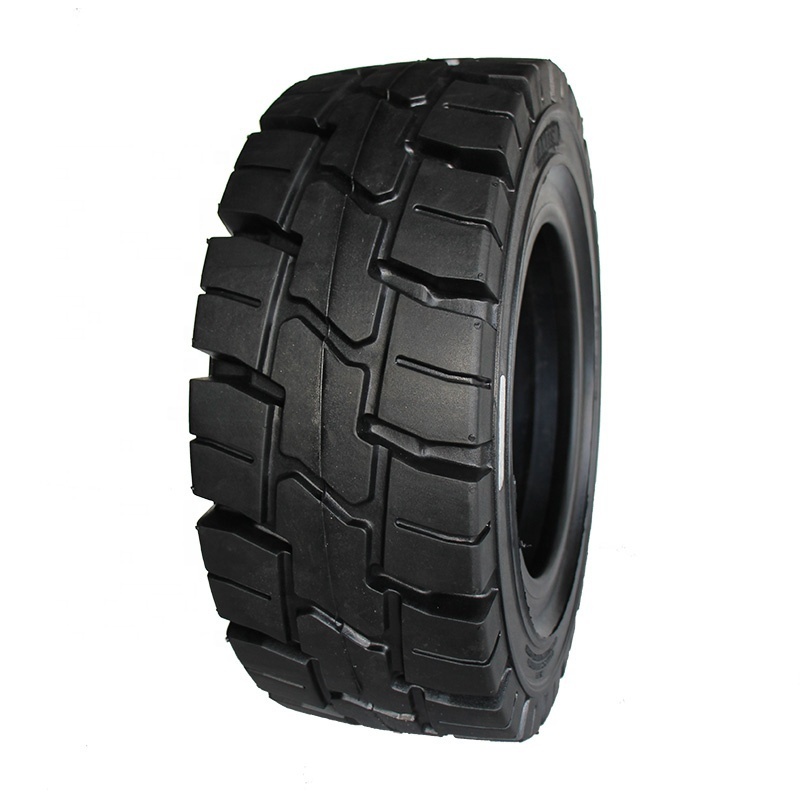 Quick delivery factory direct sale durable industrial solid rubber forklift tire 500 8