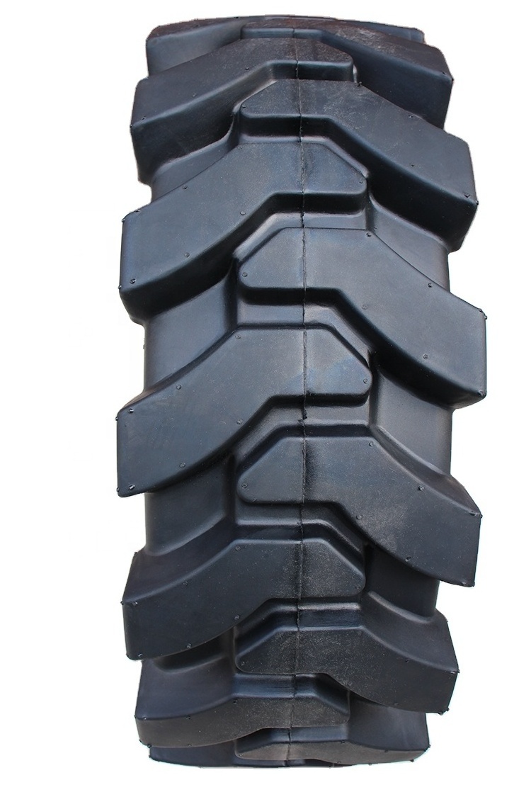 Factory price solid rubber skid loader tires 10x16.5 12x16.5 with Cushioning sidewall holes