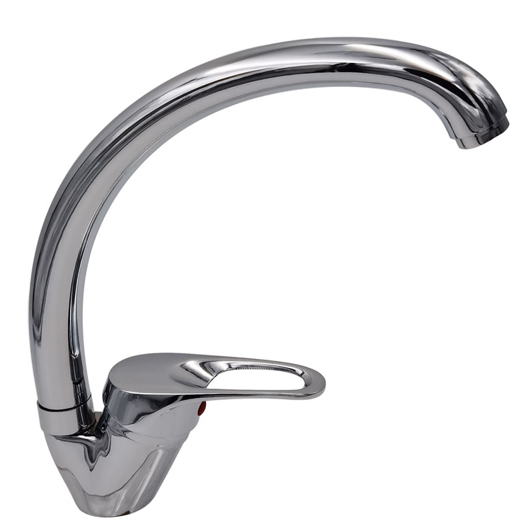 Sink Mixer Hot Cold Kitchen Wash Basin Faucet 1965AZ 2021 Swan Neck Zinc Body Single Lever Handle Zinc Alloy Ceramic CE Modern