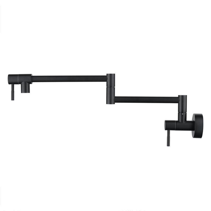 Popular Black Taps cooker spout tap kitchen sink water tap Pot Filler Folding faucet 1335-B