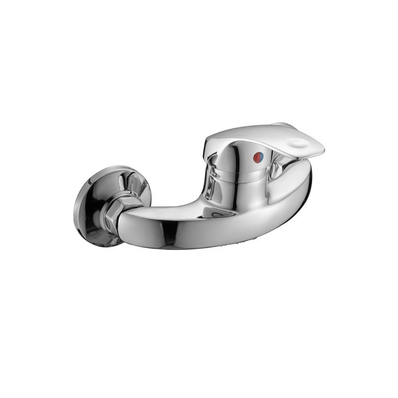 Modern Brass Lavatory Faucet with Single Handle Electric Hot Cold Water Ceramic Valve Core Single Hole Mount