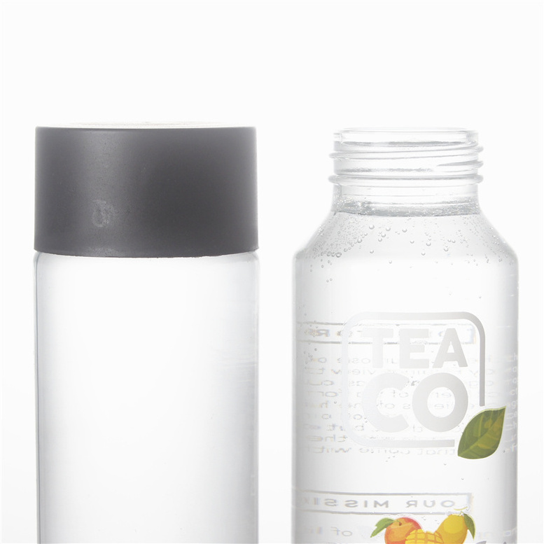 250ml 300ml 400ml 500ml 750ml tall thin voss shape beverage  juice mineral glass drinking  water bottle