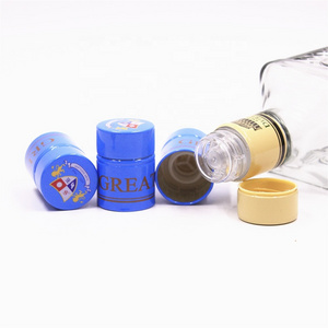 T47 33x47mm non refillable anti-fake aluminum plastic tequila whiskey whisky gin rum vodka spirits liquor bottle cap