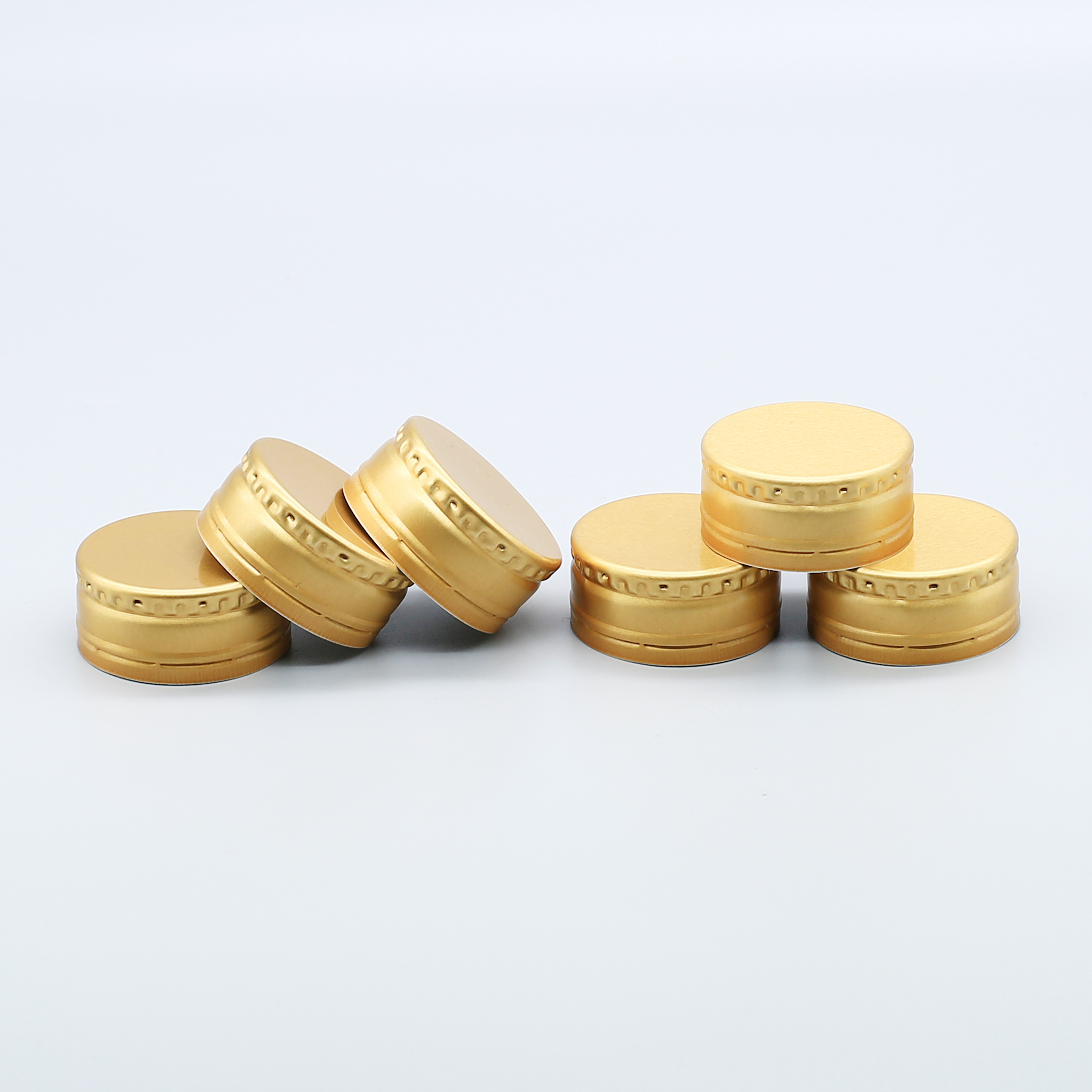 38*18mm Aluminium Lids Bottle Caps Closures 38mm Aluminium Cap with TPE liner for Water Bottles