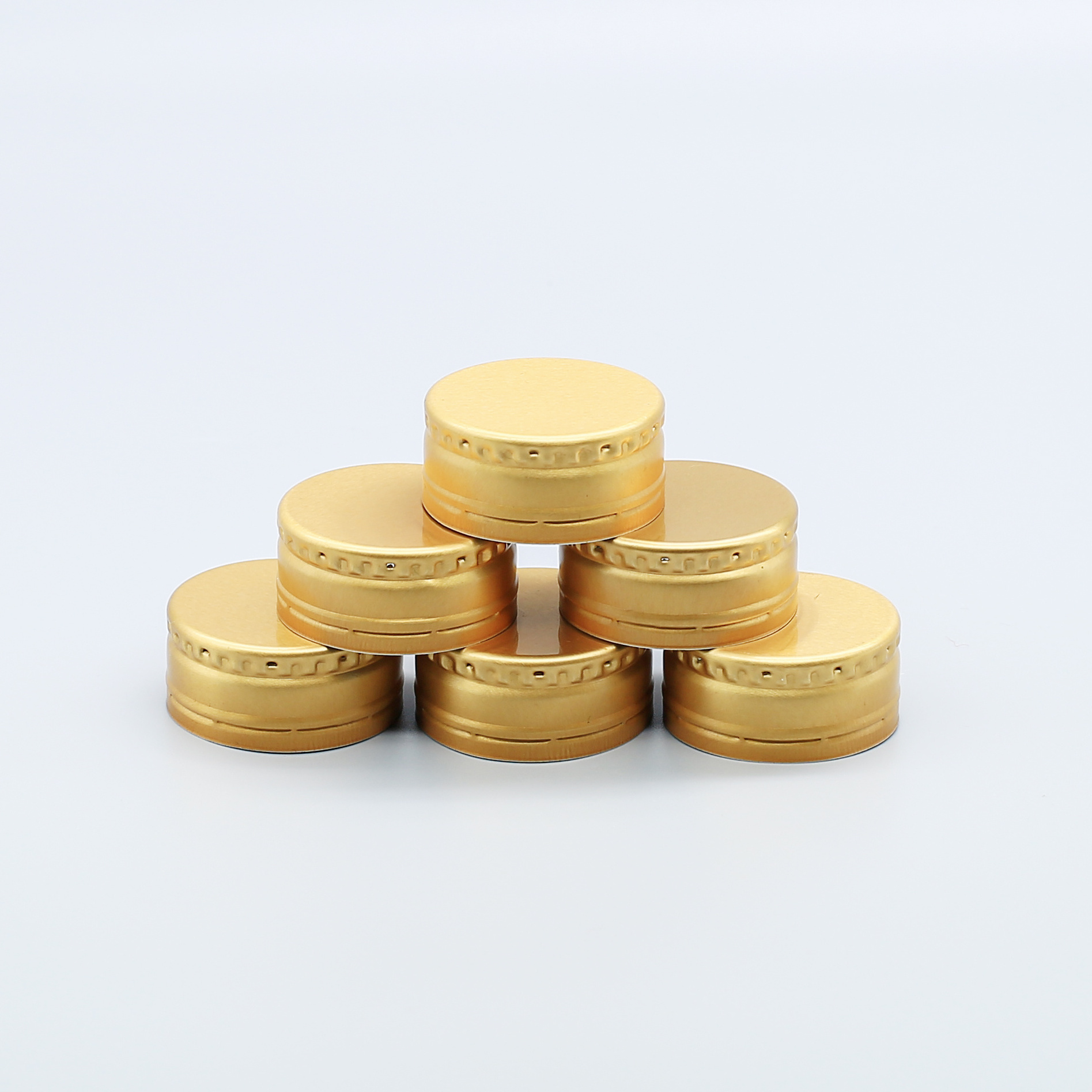 38*18mm Aluminium Lids Bottle Caps Closures 38mm Aluminium Cap with TPE liner for Water Bottles