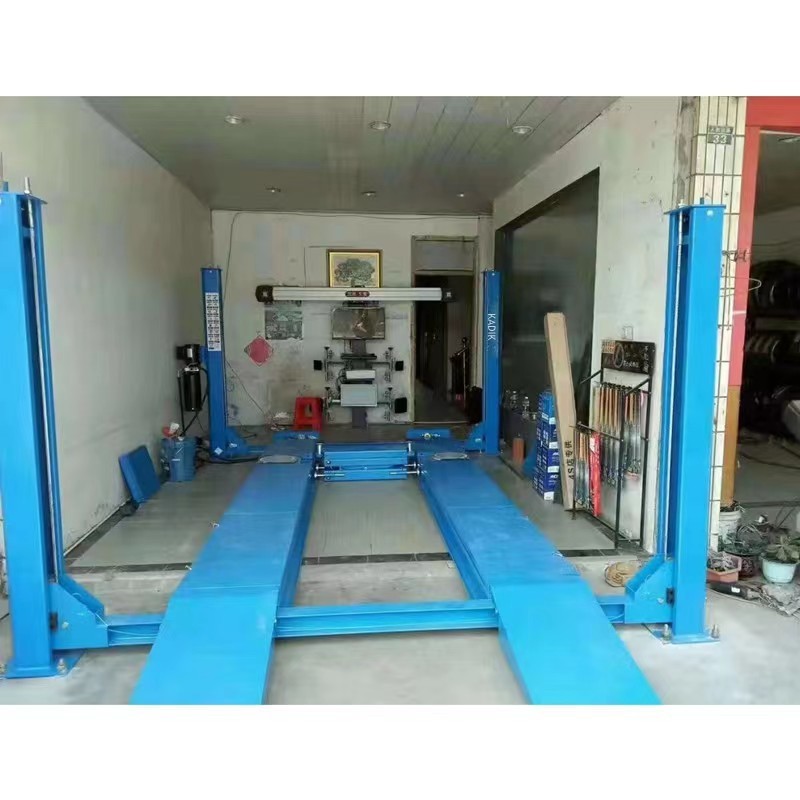 Lowest price factory delivery 4 post car lift  lifter hydraulic car scissor lift  with 3d Wheel Aligner