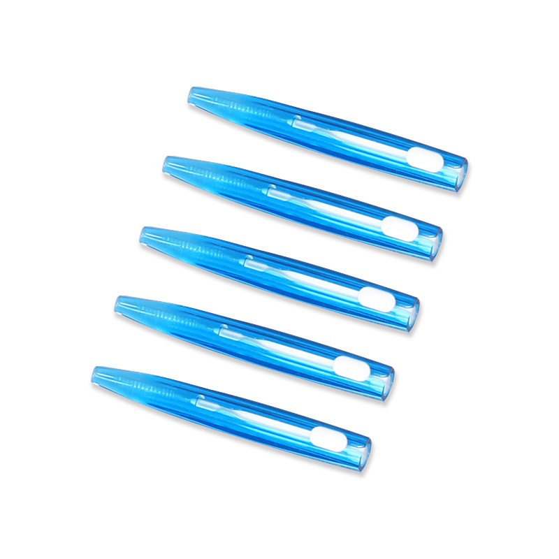 OEM cheap plastic reusable brushpicks stretchable I-shaped interdental toothpicks with brushes to clean straws