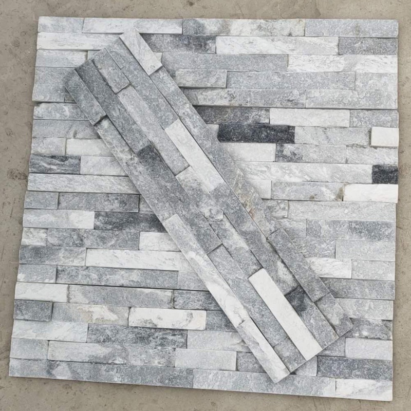 artificial grey quartz stone veneer