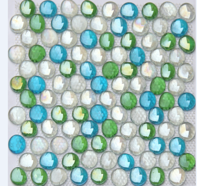 iridescent pink glass mosaic tile for swimming pool