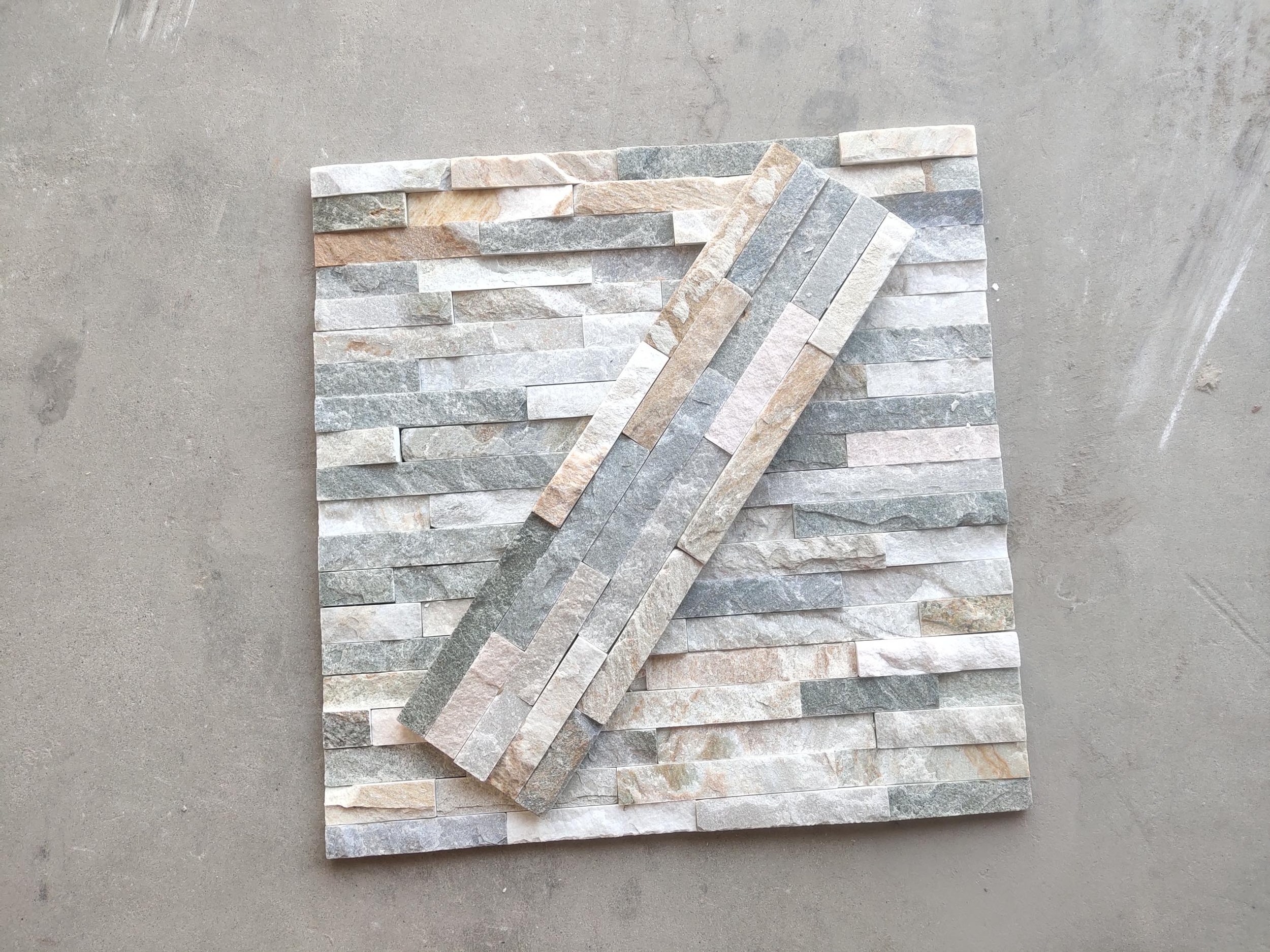 Slate Stacked Wall Stone Veneer For Wall Cladding