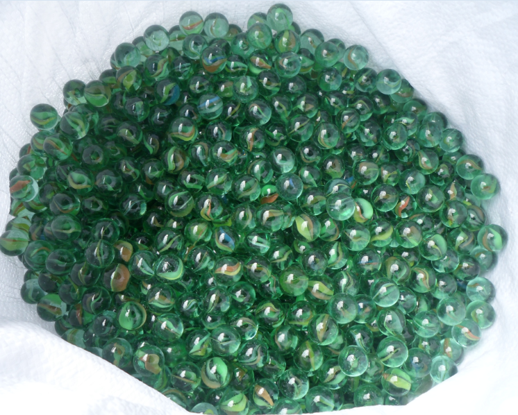 Solid glass marble balls for decoration