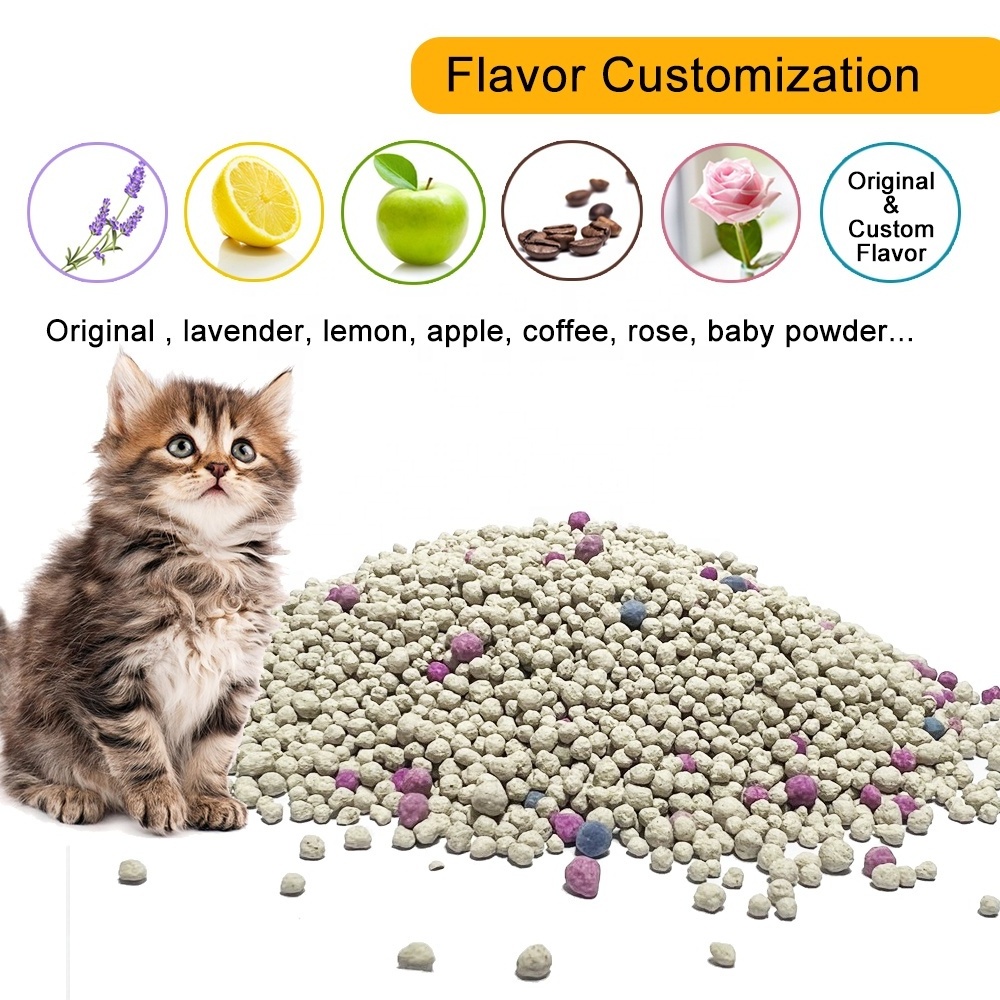 wholesale OEM bulk cat litter odor eliminator wholesale bentonite cat litter sand bentonite crushed cat litter