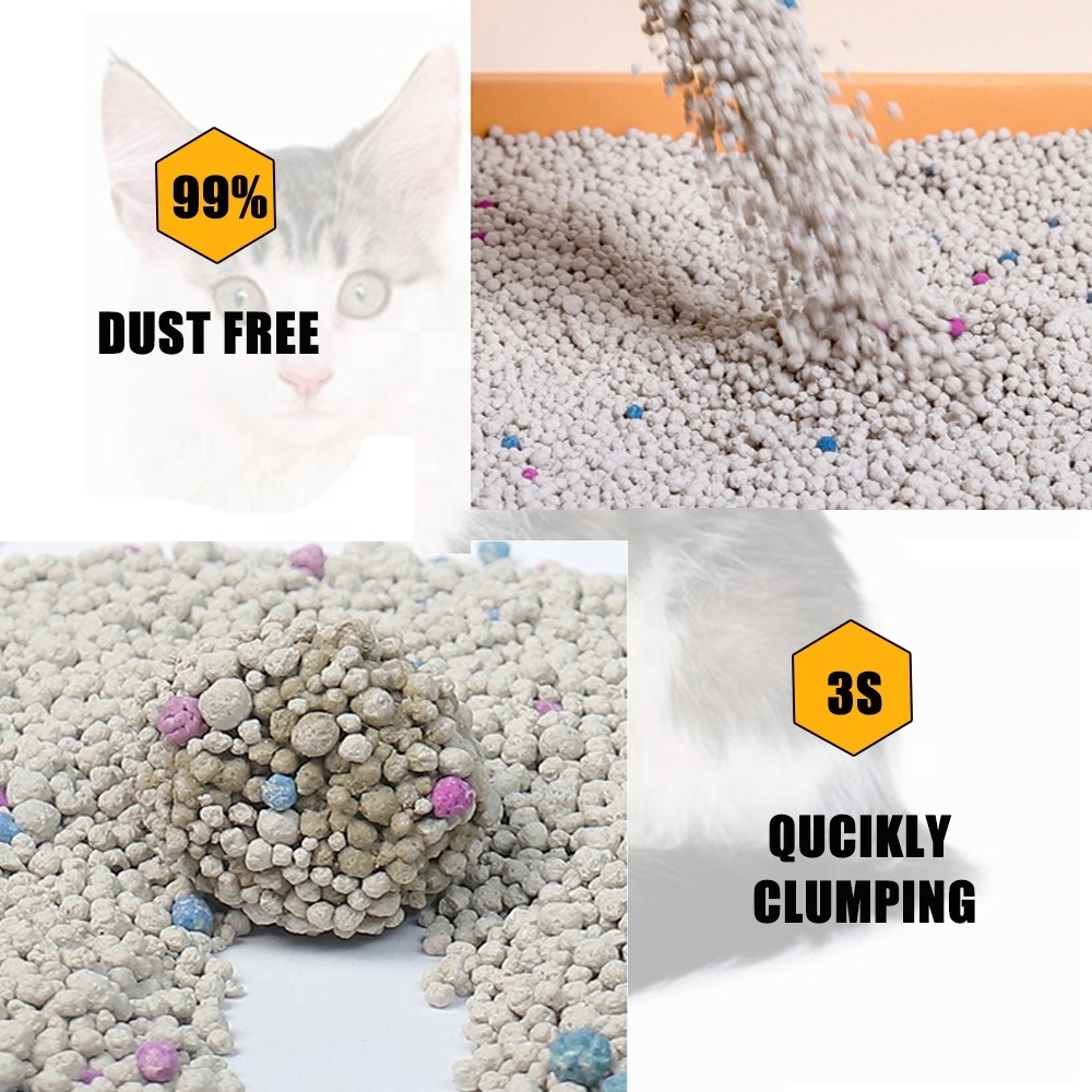 wholesale OEM bulk cat litter odor eliminator wholesale bentonite cat litter sand bentonite crushed cat litter