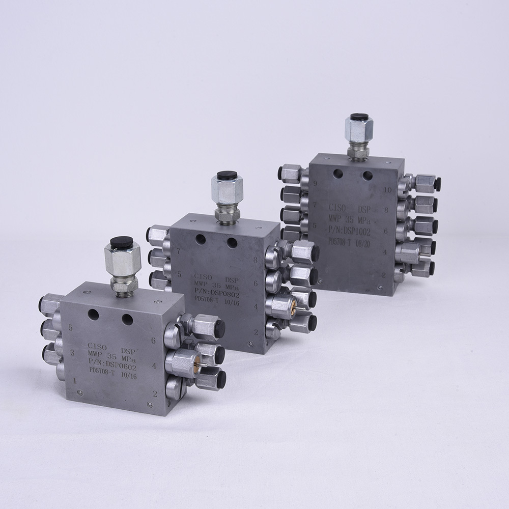 centralization lubrication Lubrication fittings 2-20 way Grease Progressive Distributor Blocks