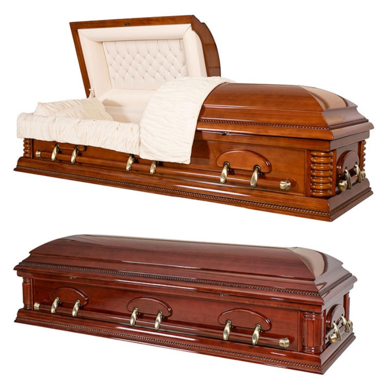 Funeral coffin Solid wood coffin for funeral Solid wood coffins made in China