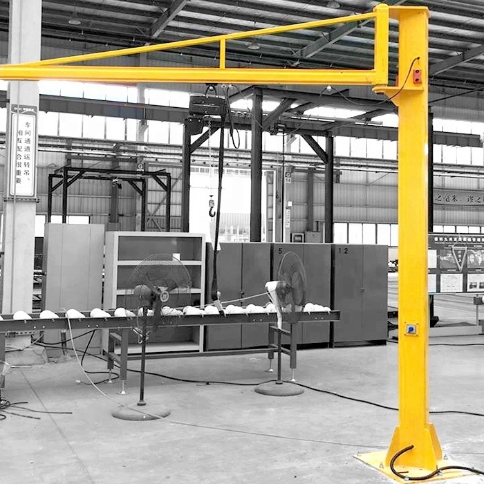 360 degree rotating cantilever swing arm hoisting 2 3 5 10 ton 1 ton portable wall mounted mobile slewing bearing jib crane