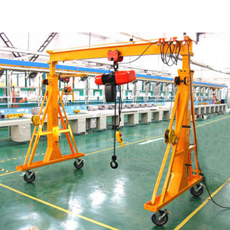 A portable gantry crane 1t 2t 5t 10t with electric hoist