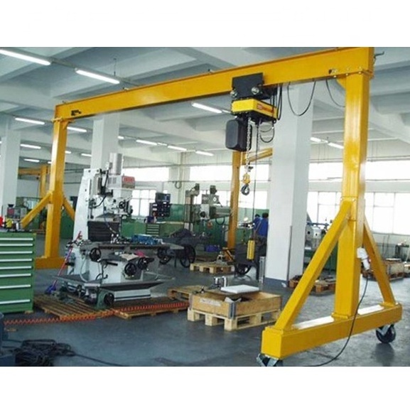 Small mini 1 2 5 ton portable gantry crane for sale