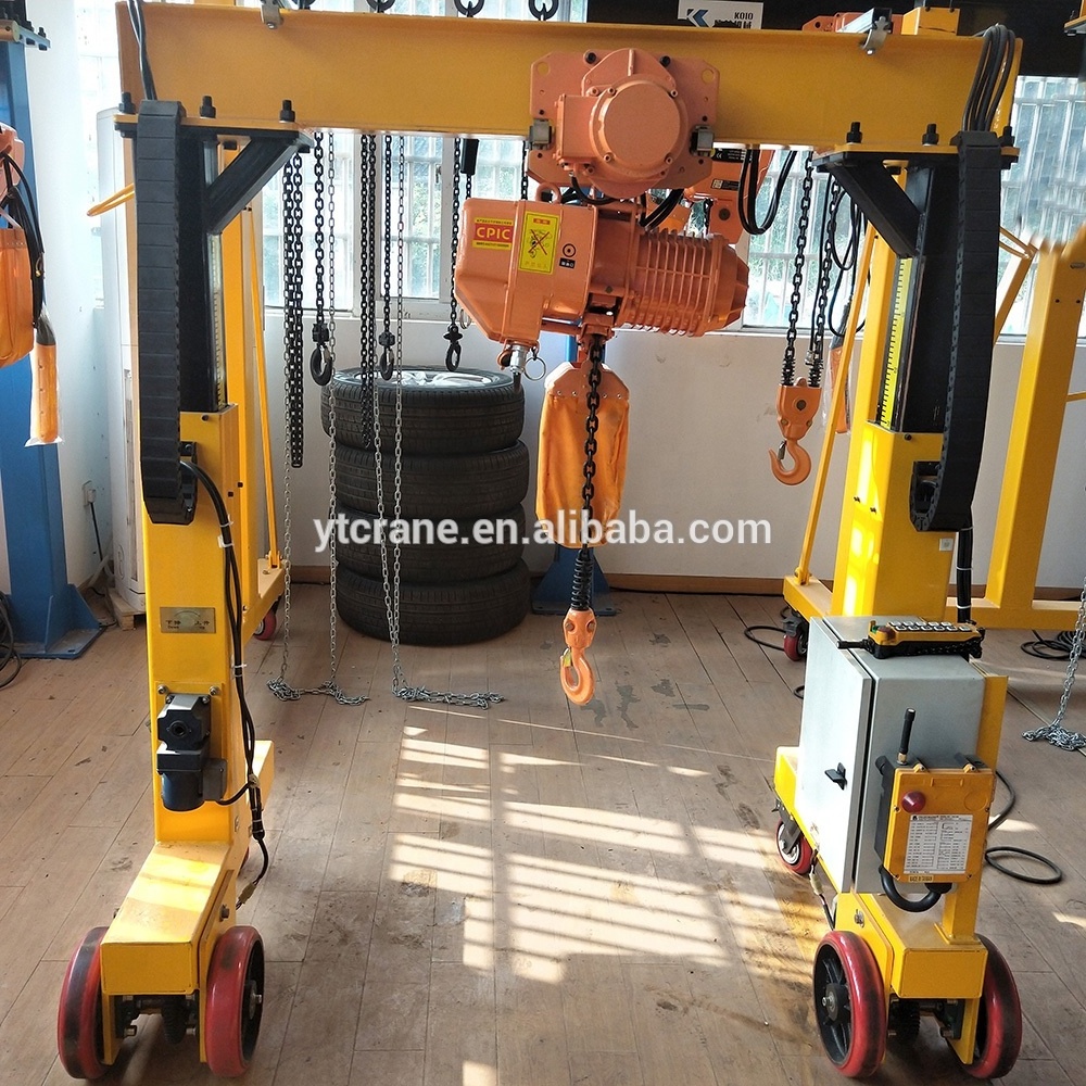 Small mini 1 2 5 ton portable gantry crane for sale